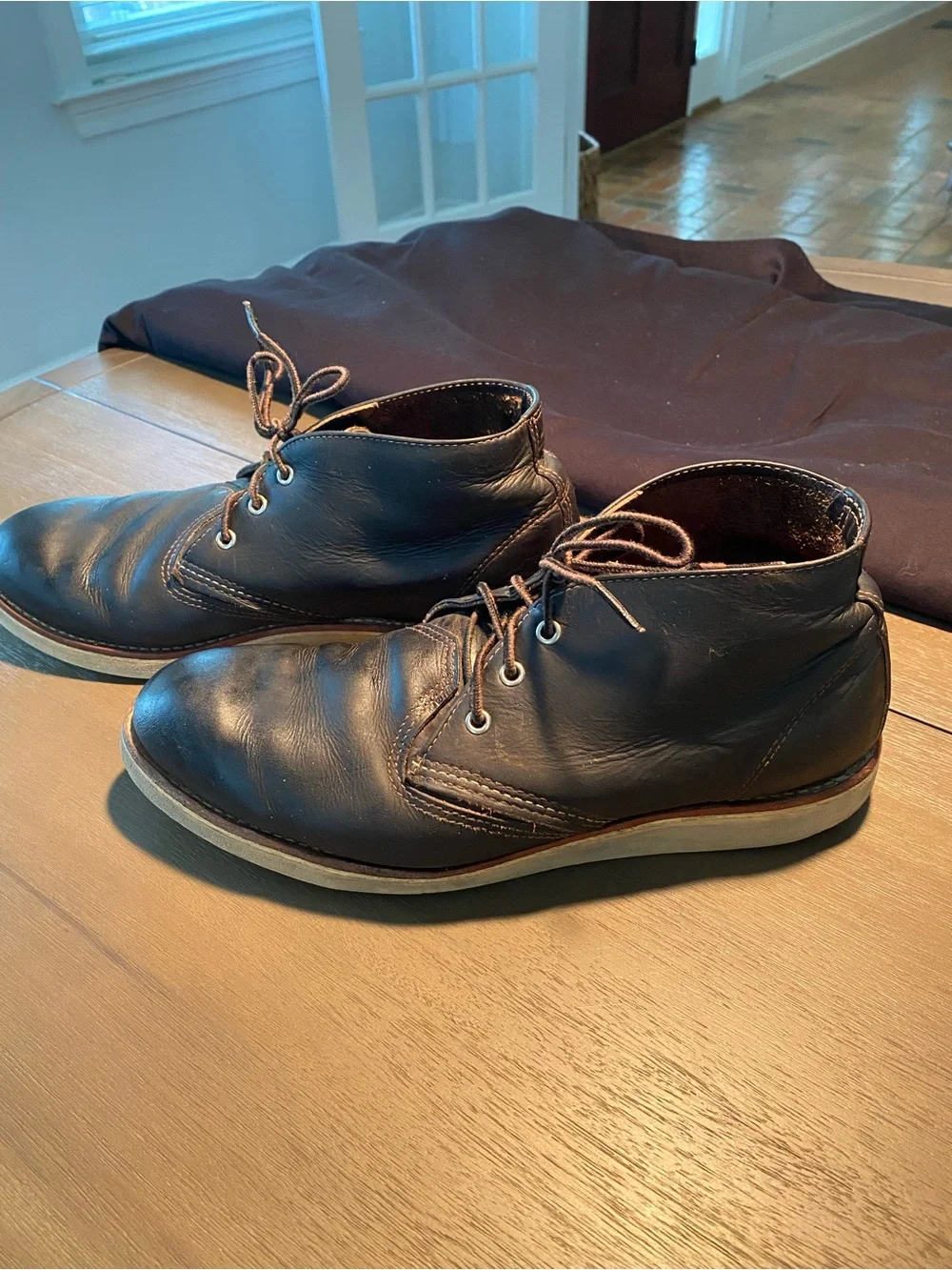 Red Wing Shoes Black Leather Chukka Boots